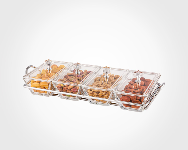 rs4section-1 اردورخوری شیشه ای مستطیل استنددار چهارخانه با درب اکرولیک - Image 1